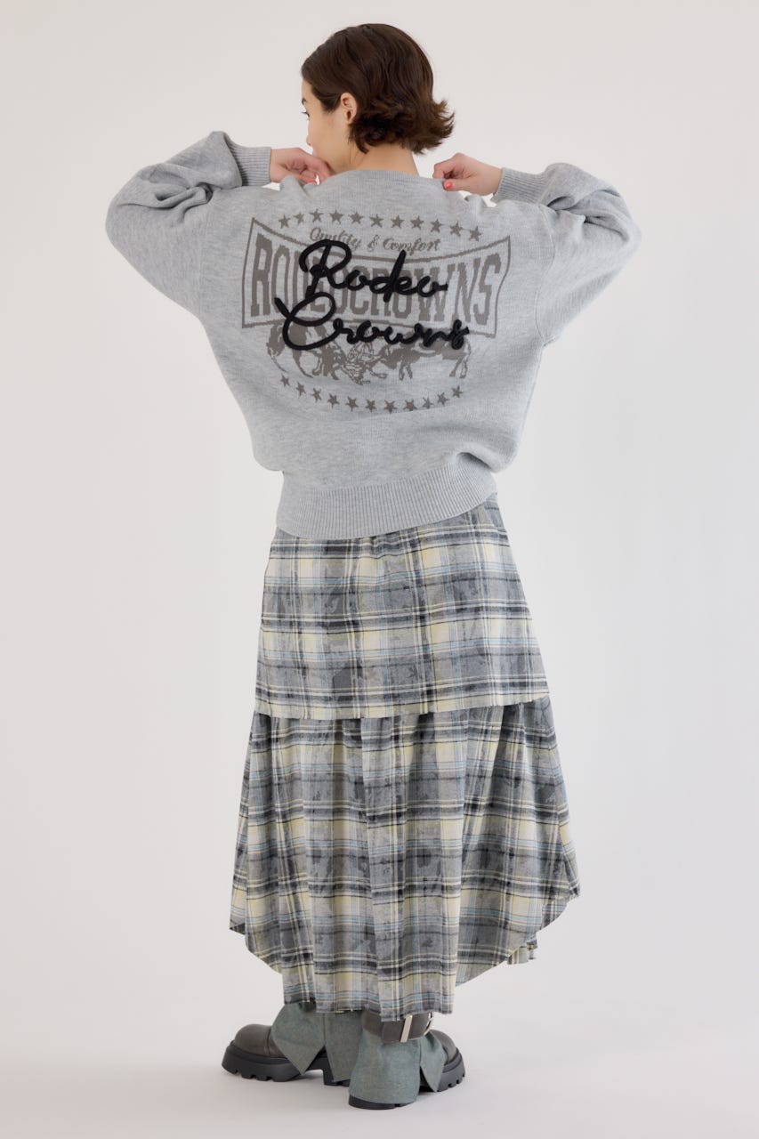 ロープロゴニットトップス L/T.GRY FREE