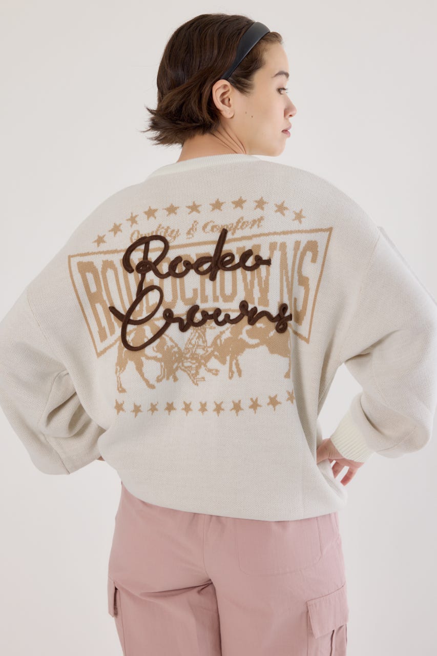 ロープロゴニットトップス O/WHT FREE