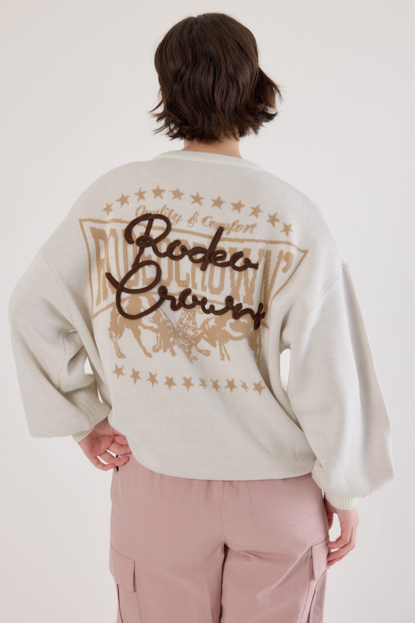 ロープロゴニットトップス O/WHT FREE