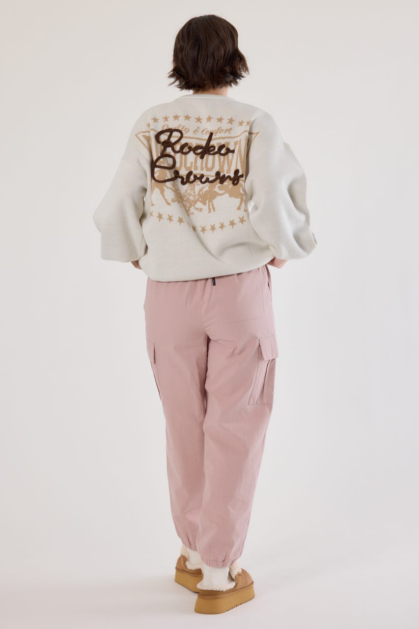 ロープロゴニットトップス O/WHT FREE