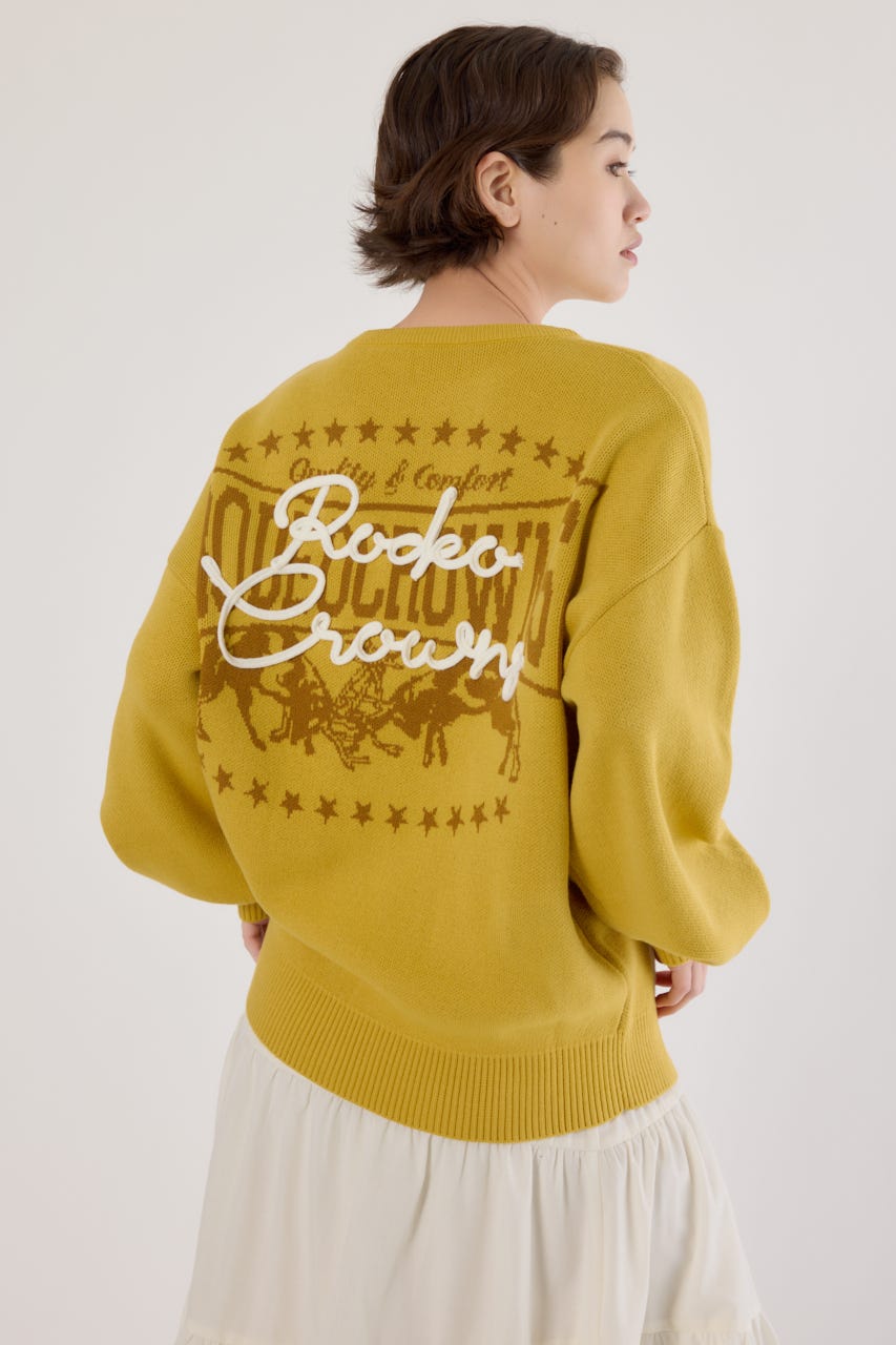 ロープロゴニットトップス YEL FREE