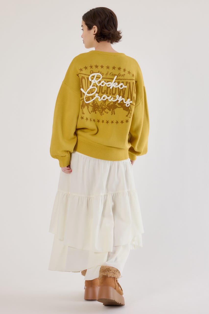 ロープロゴニットトップス YEL FREE