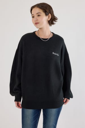 ロープロゴニットトップス