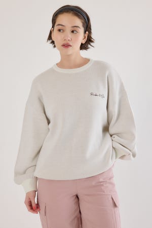 ロープロゴニットトップス