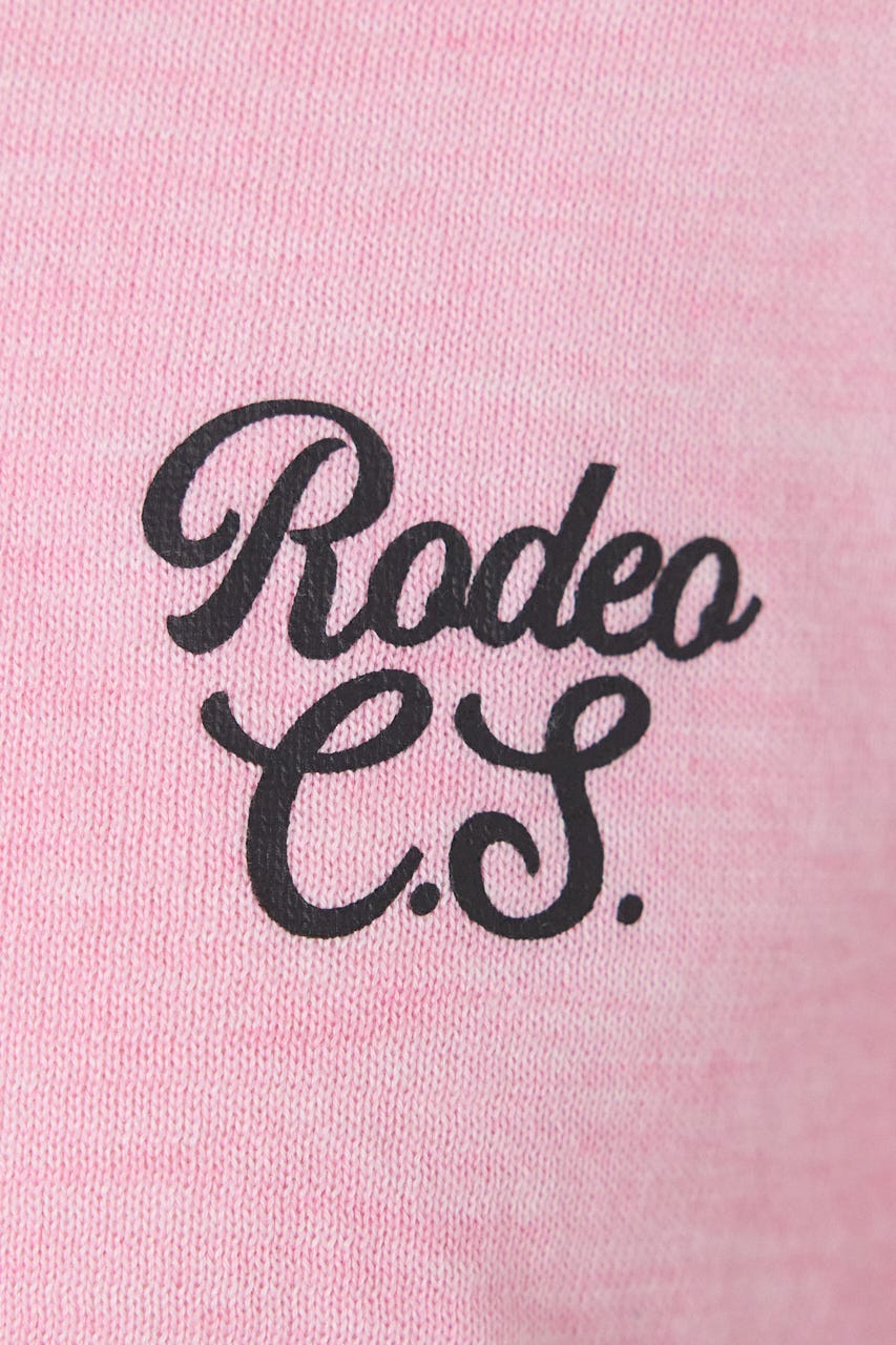 【SS先行アイテム】フラワーロゴニットトップス L/PNK FREE