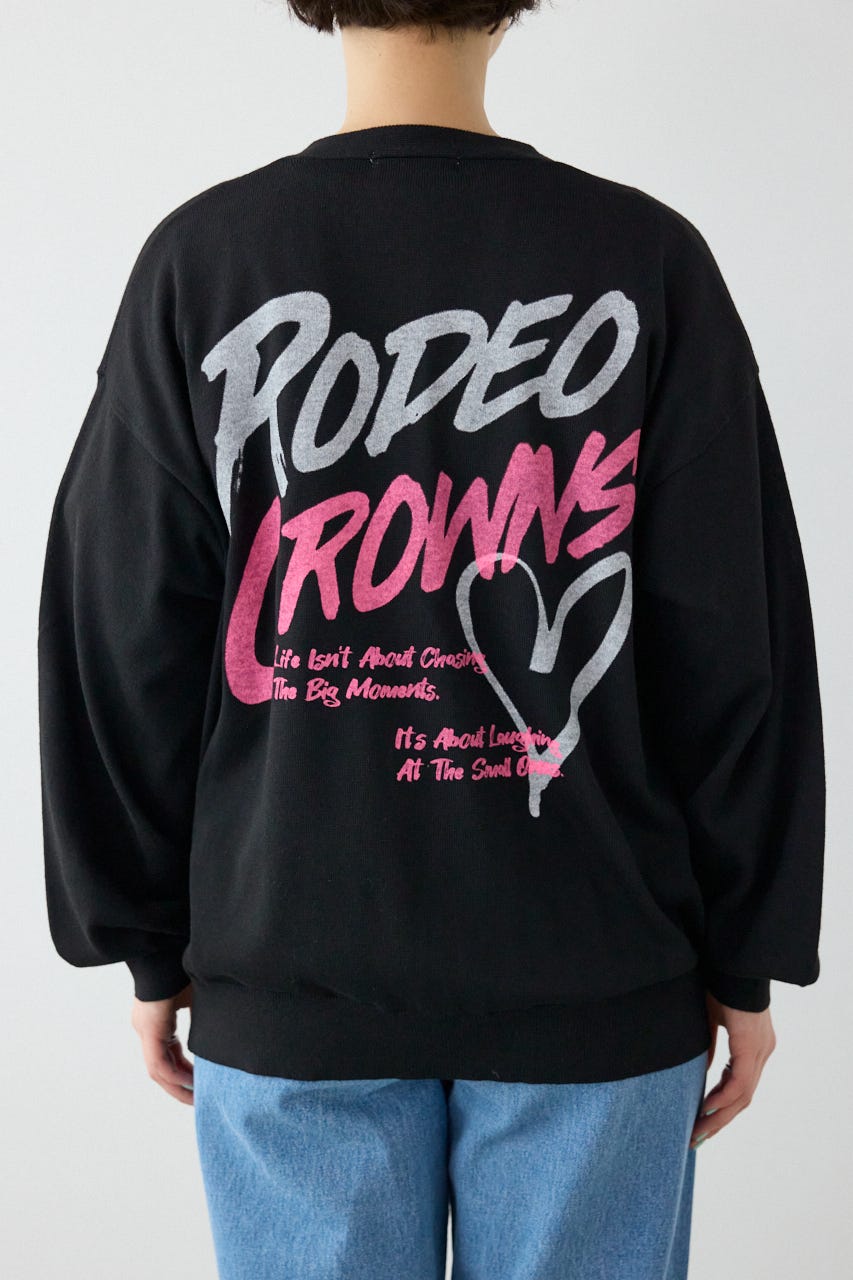 【SS先行アイテム】ネオンカラーロゴニットカーディガン BLK FREE