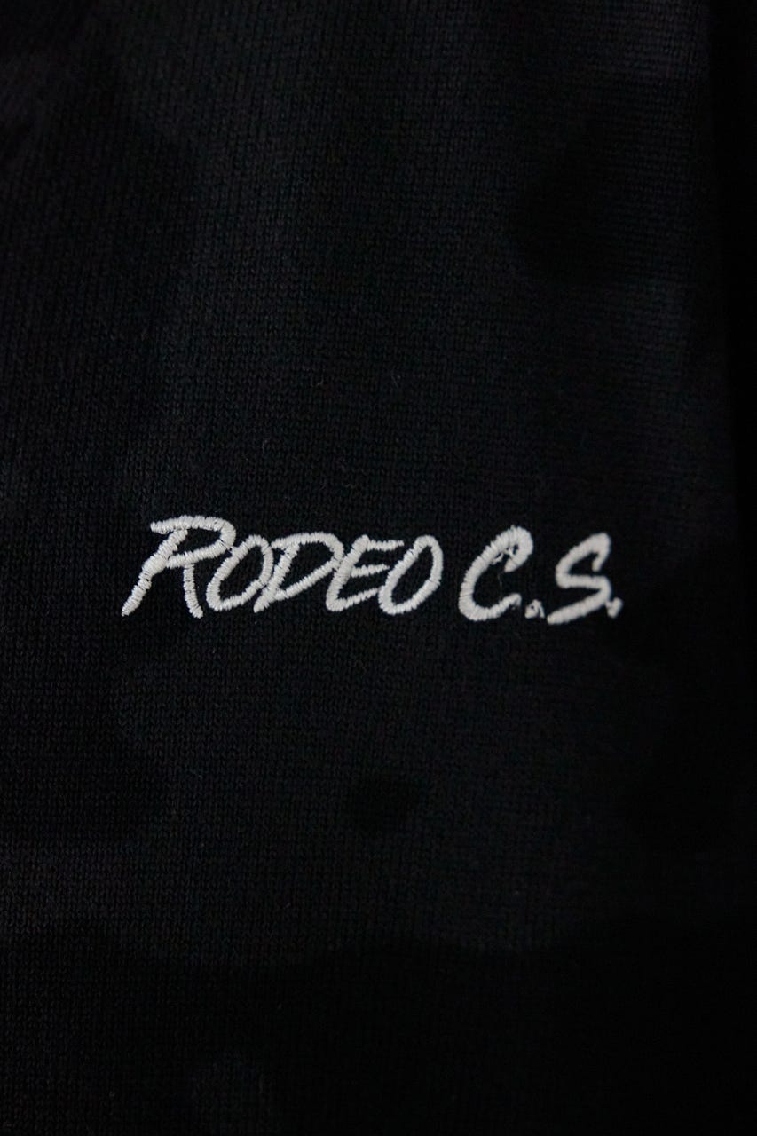 【SS先行アイテム】ネオンカラーロゴニットカーディガン BLK FREE