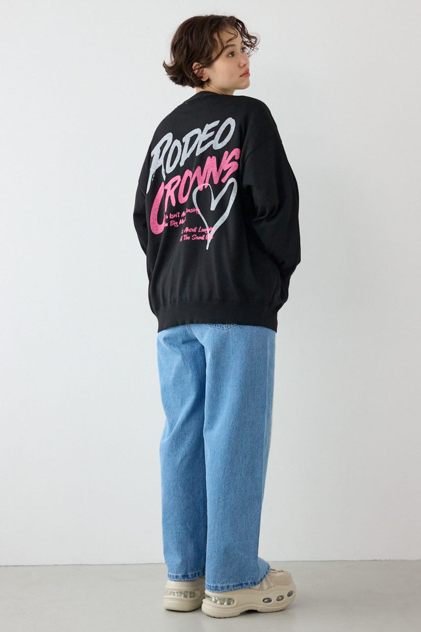 【SS先行アイテム】ネオンカラーロゴニットカーディガン BLK FREE