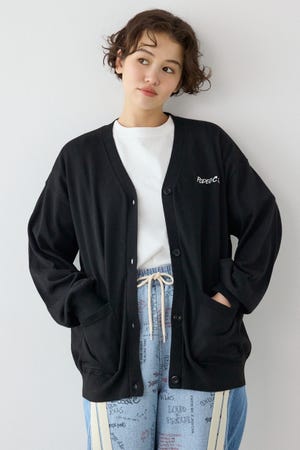 【SS先行アイテム】ネオンカラーロゴニットカーディガン