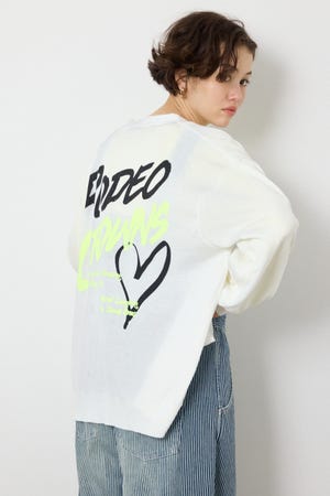 【SS先行アイテム】ネオンカラーロゴニットカーディガン