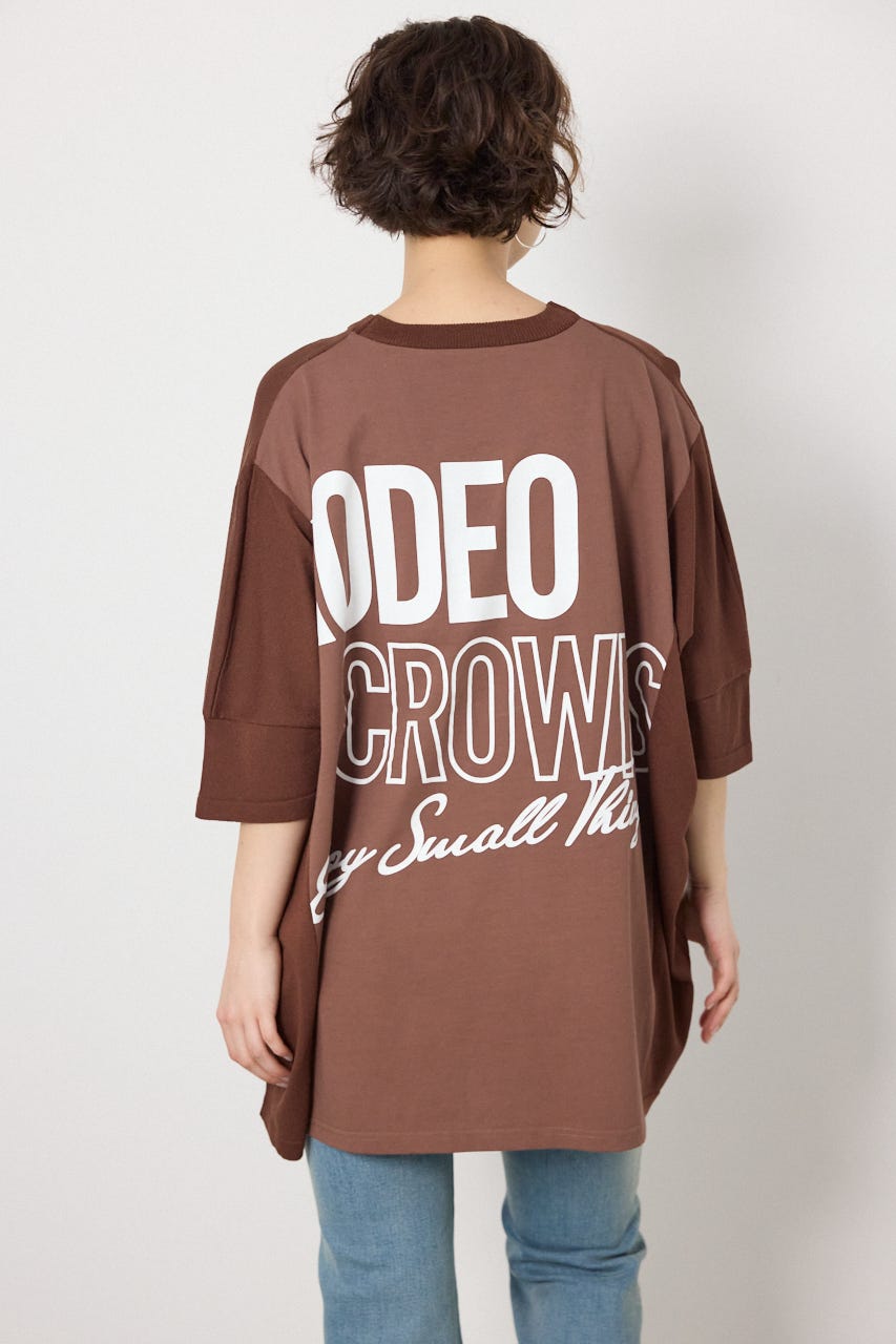 ドッキングドルマンビッグニットトップス BRN FREE