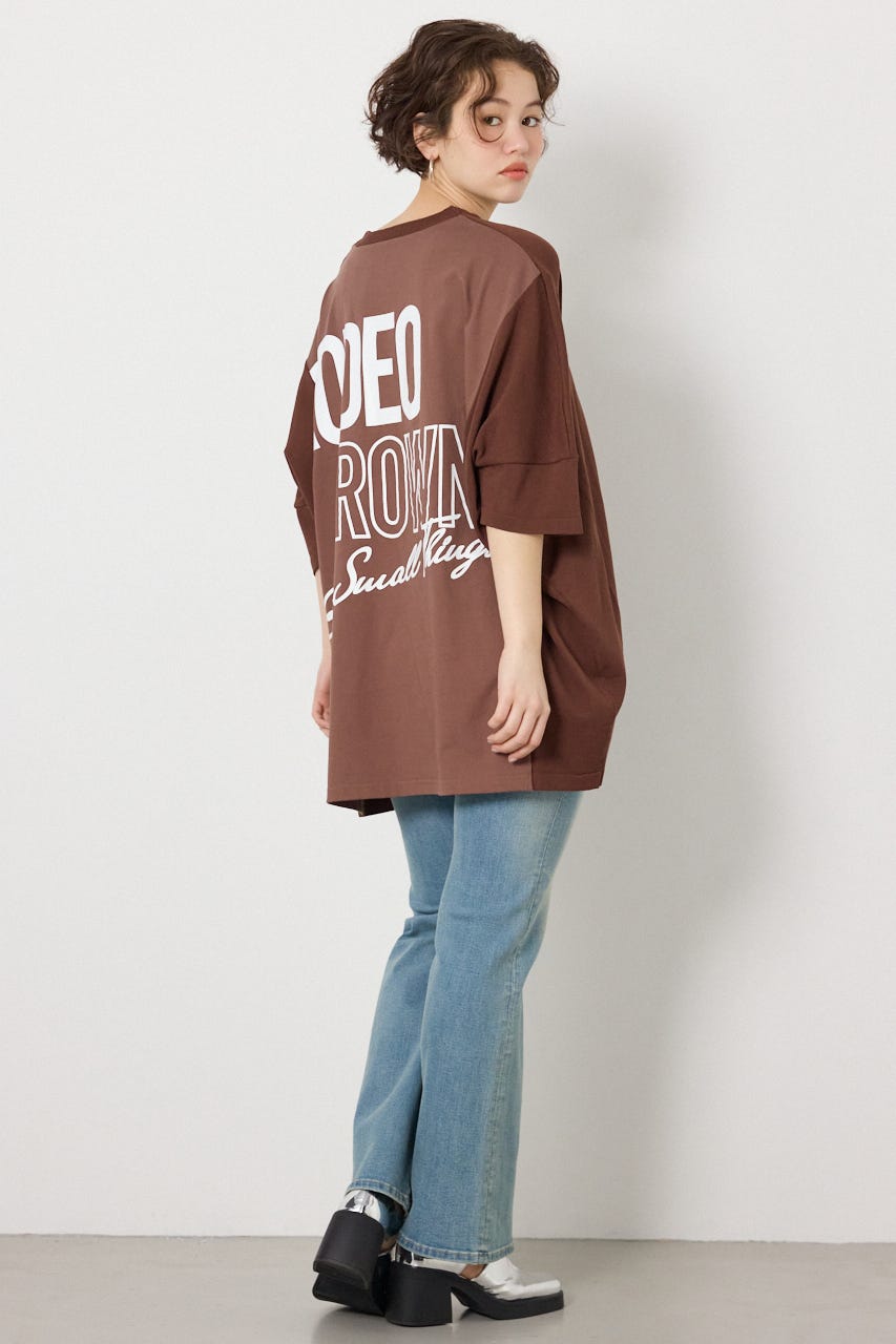 ドッキングドルマンビッグニットトップス BRN FREE