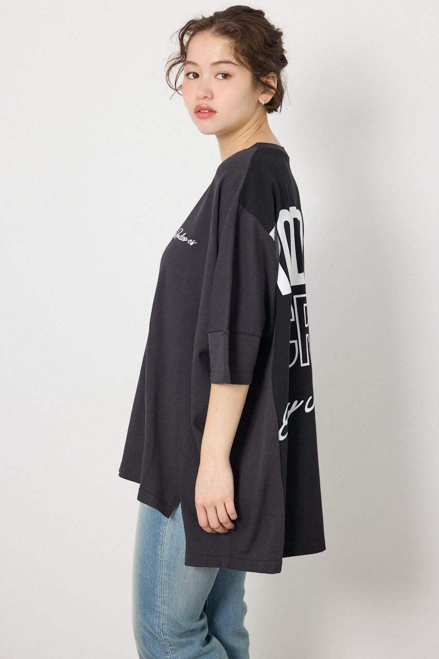 ドッキングドルマンビッグニットトップス C.GRY FREE