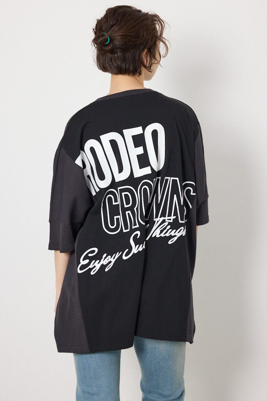 ドッキングドルマンビッグニットトップス C.GRY FREE