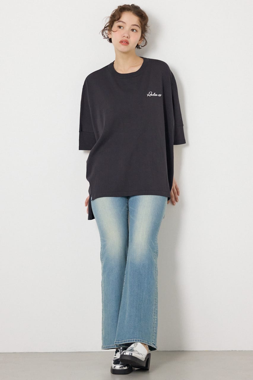 ドッキングドルマンビッグニットトップス C.GRY FREE