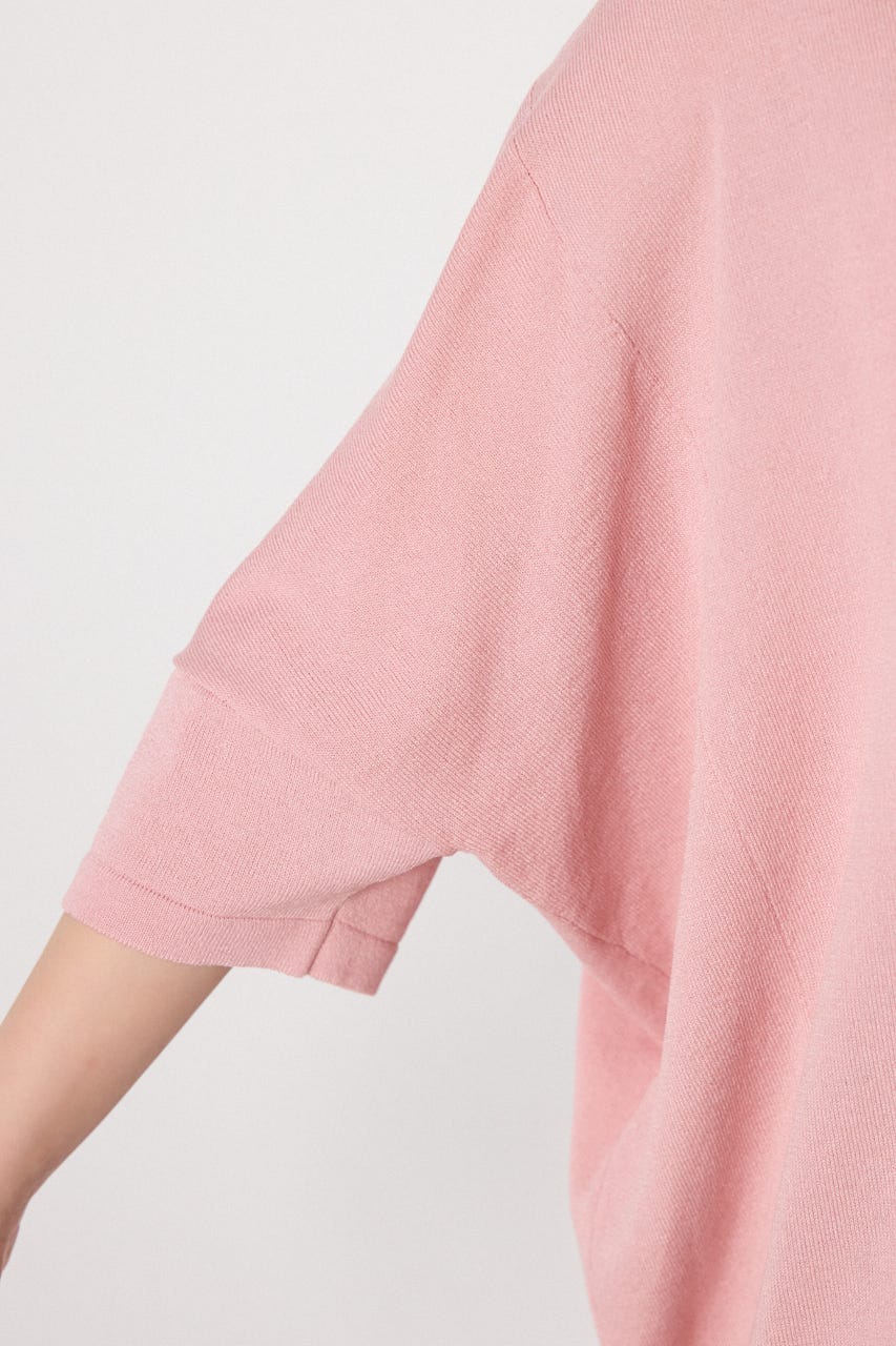 ドッキングドルマンビッグニットトップス L/PNK FREE