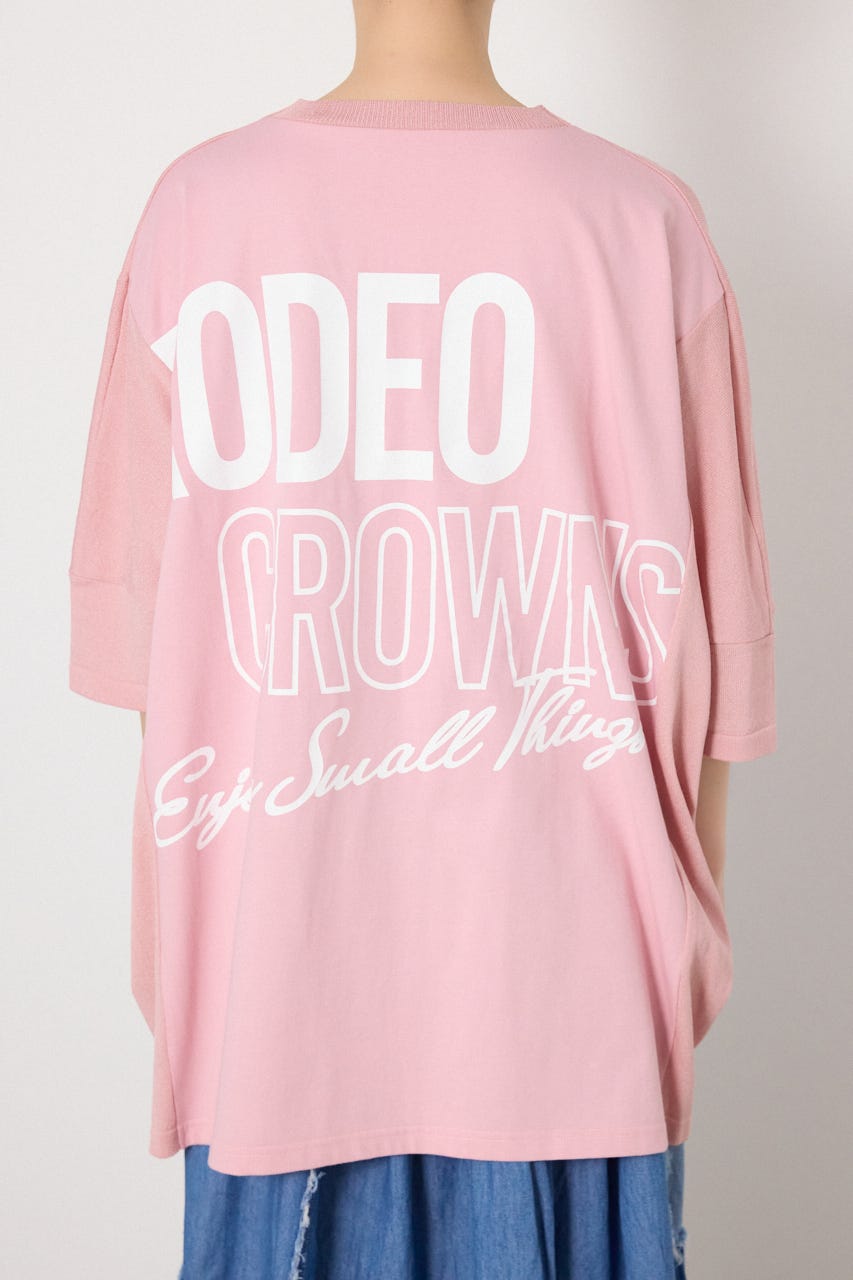 ドッキングドルマンビッグニットトップス L/PNK FREE