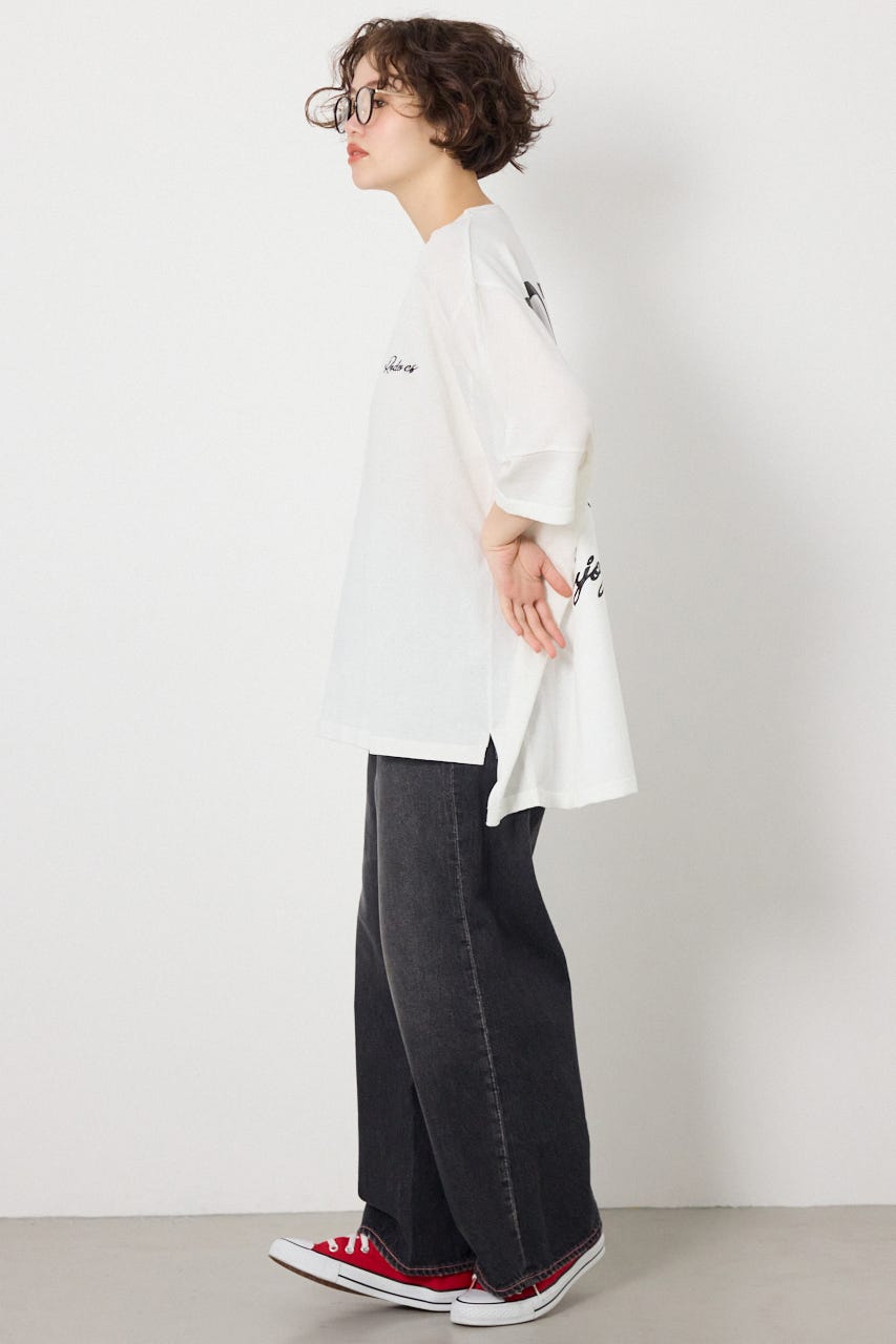 ドッキングドルマンビッグニットトップス O/WHT FREE