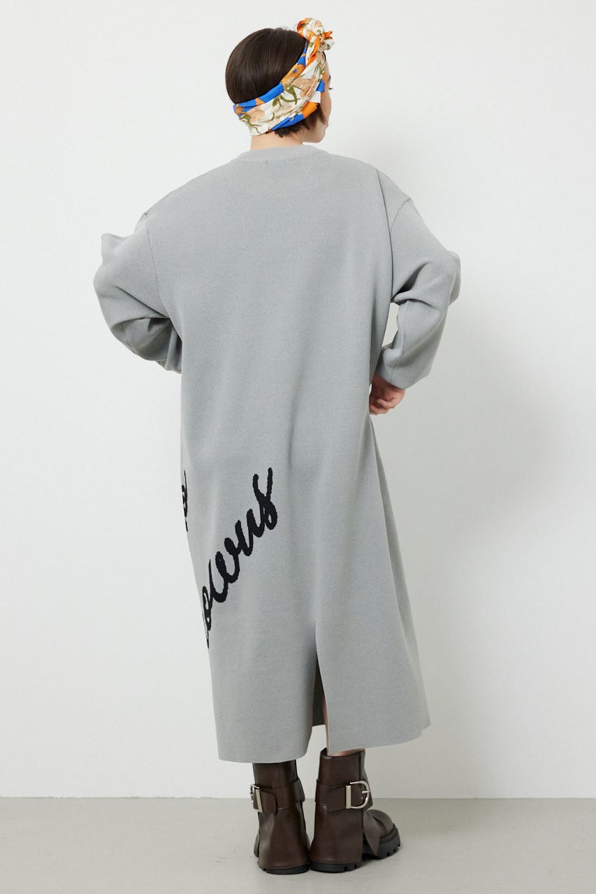 マキシロゴニットワンピース L/T.GRY FREE