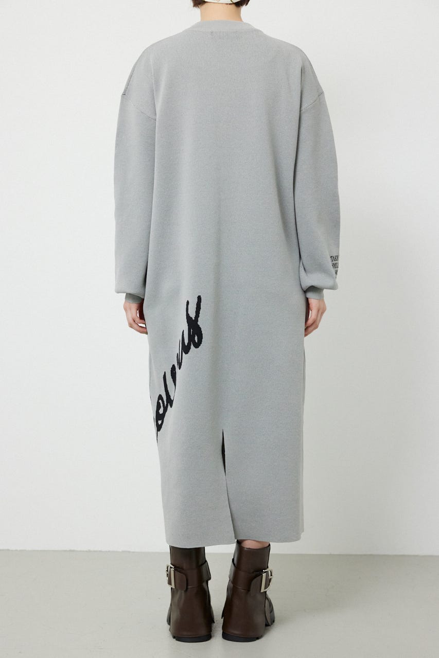 マキシロゴニットワンピース L/T.GRY FREE