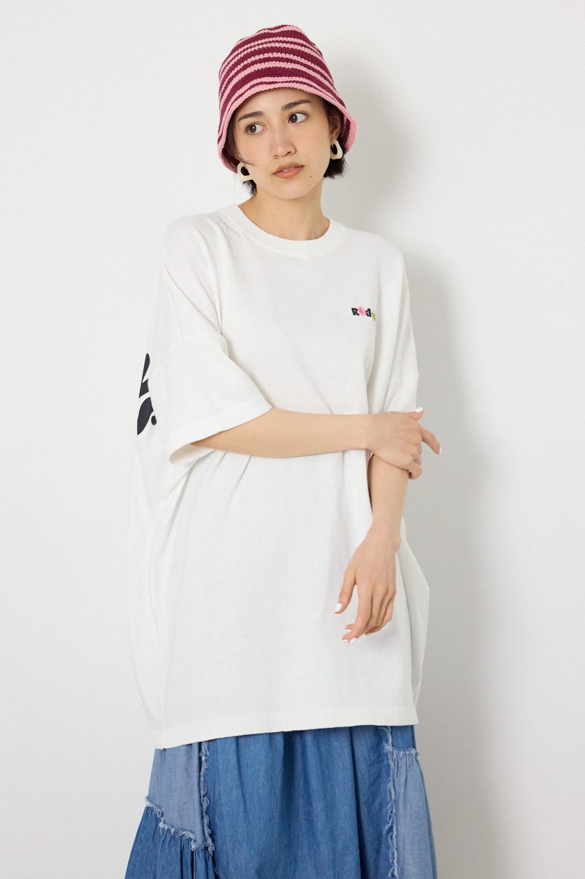 フラワークラウンニットワンピース O/WHT FREE