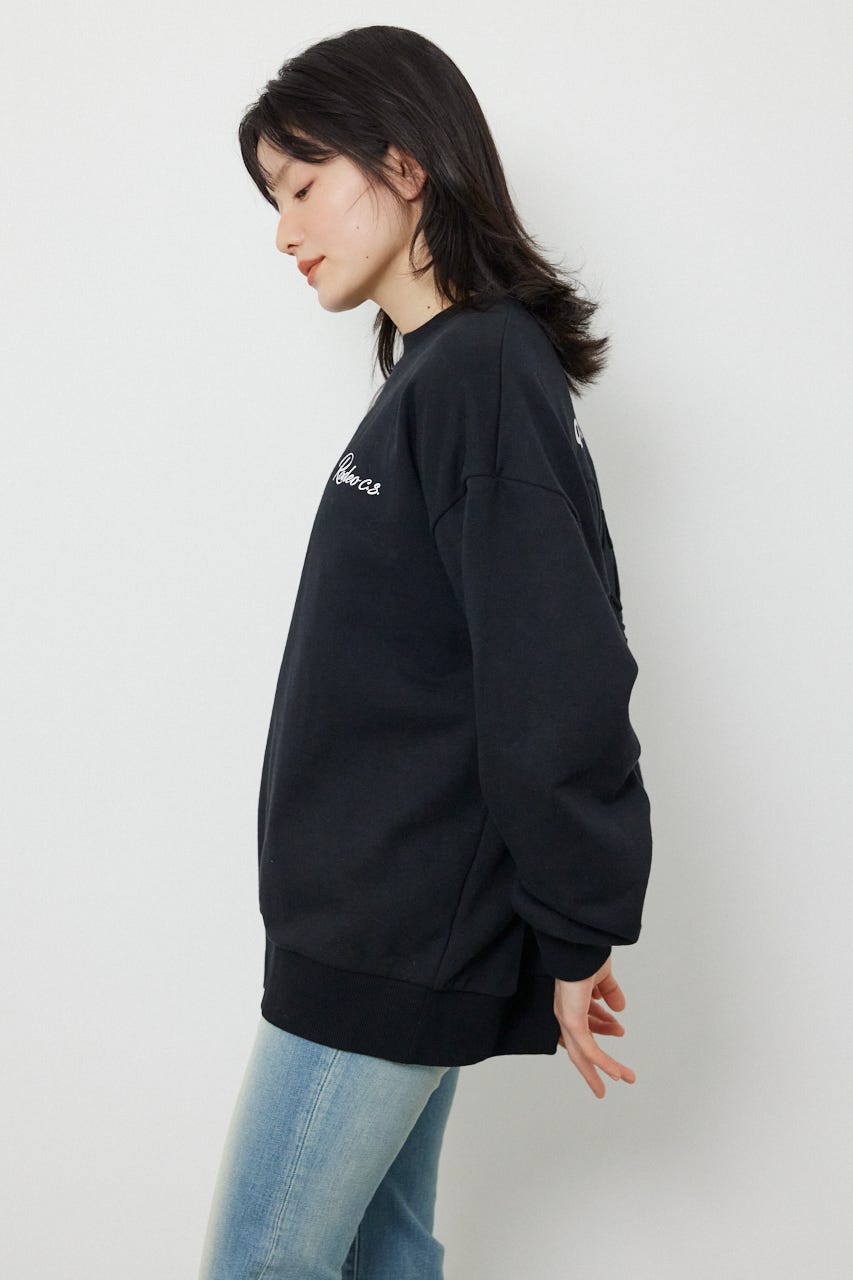 エンボススターロゴスウェットトップス BLK FREE