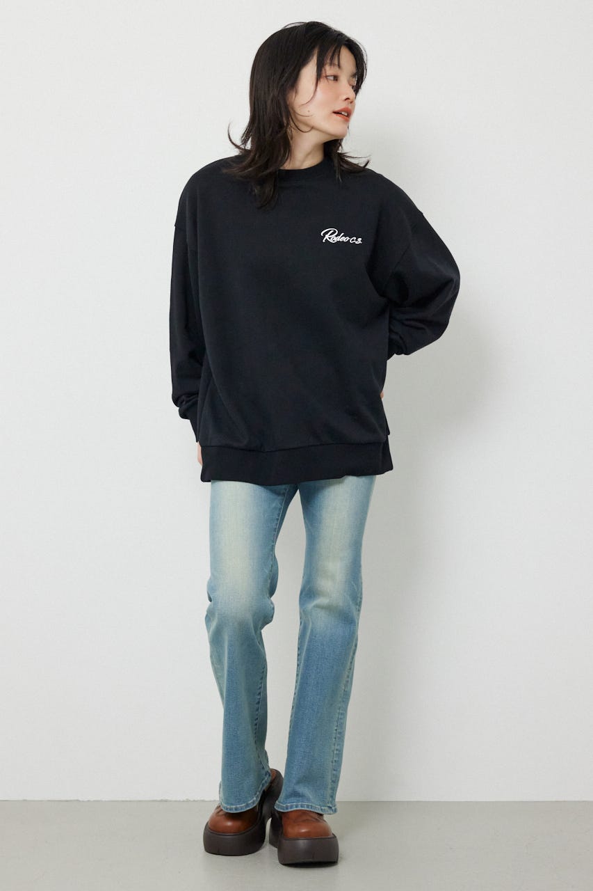 エンボススターロゴスウェットトップス BLK FREE