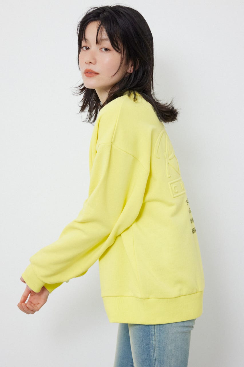 エンボススターロゴスウェットトップス L/YEL FREE