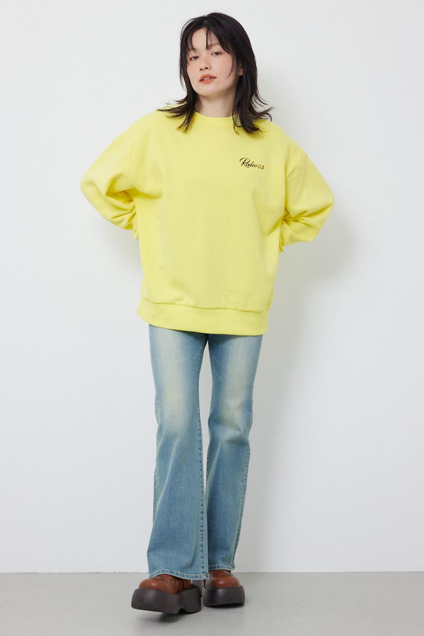 エンボススターロゴスウェットトップス L/YEL FREE