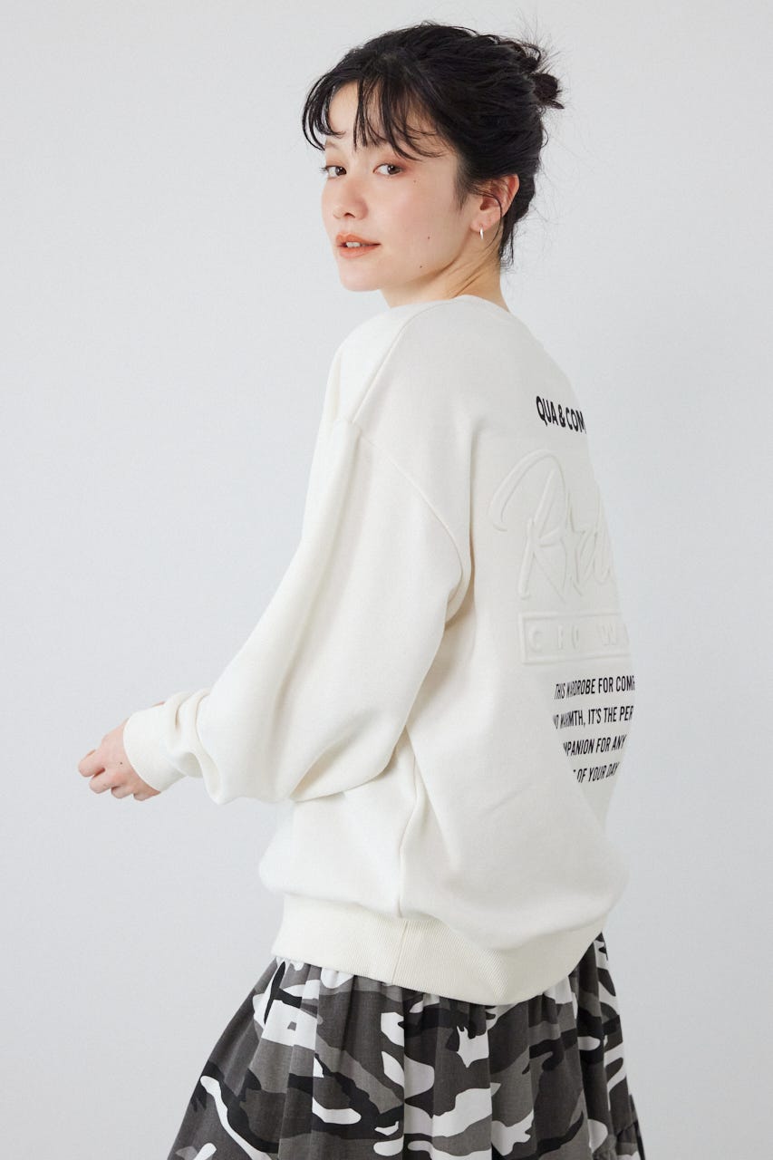 エンボススターロゴスウェットトップス O/WHT FREE