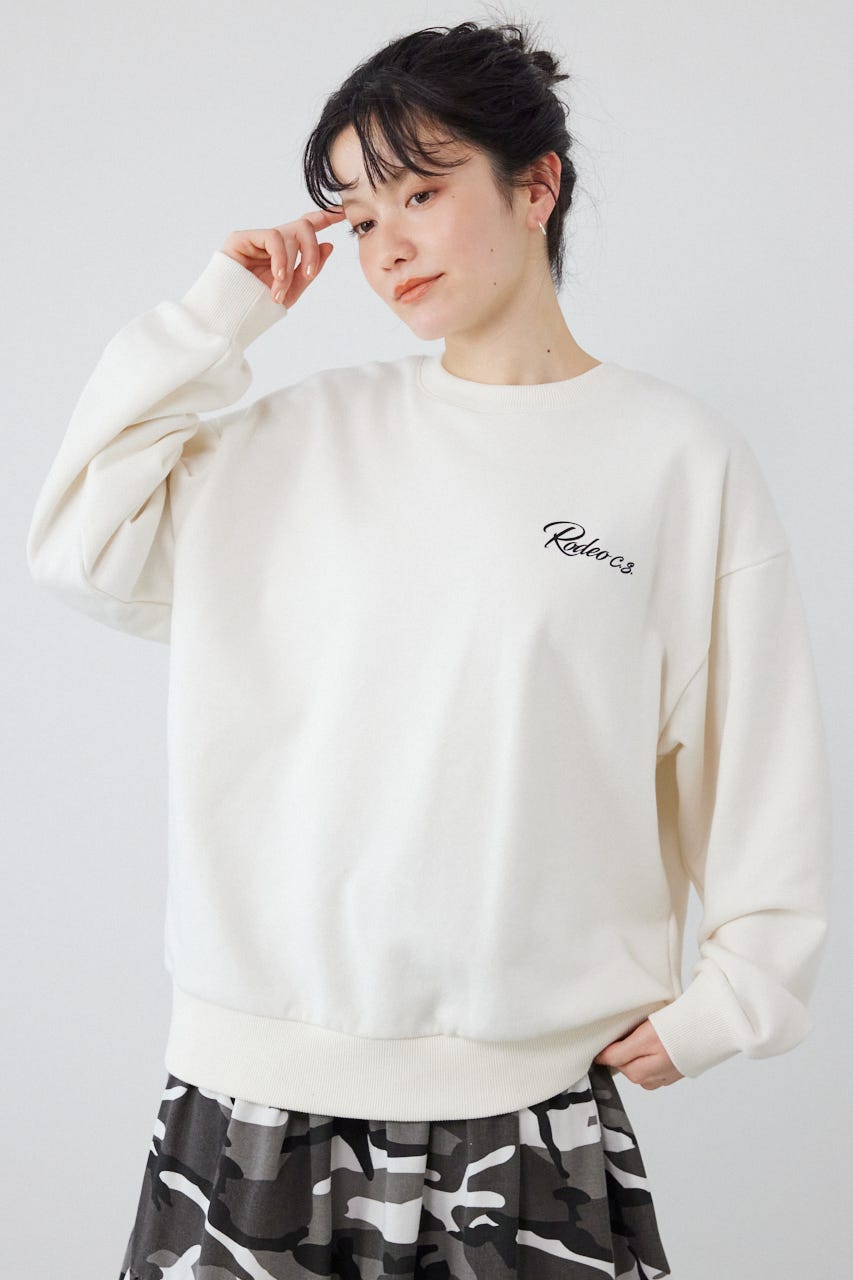 エンボススターロゴスウェットトップス O/WHT FREE