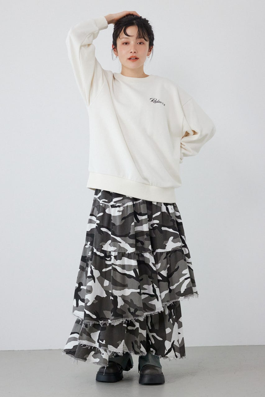 エンボススターロゴスウェットトップス O/WHT FREE