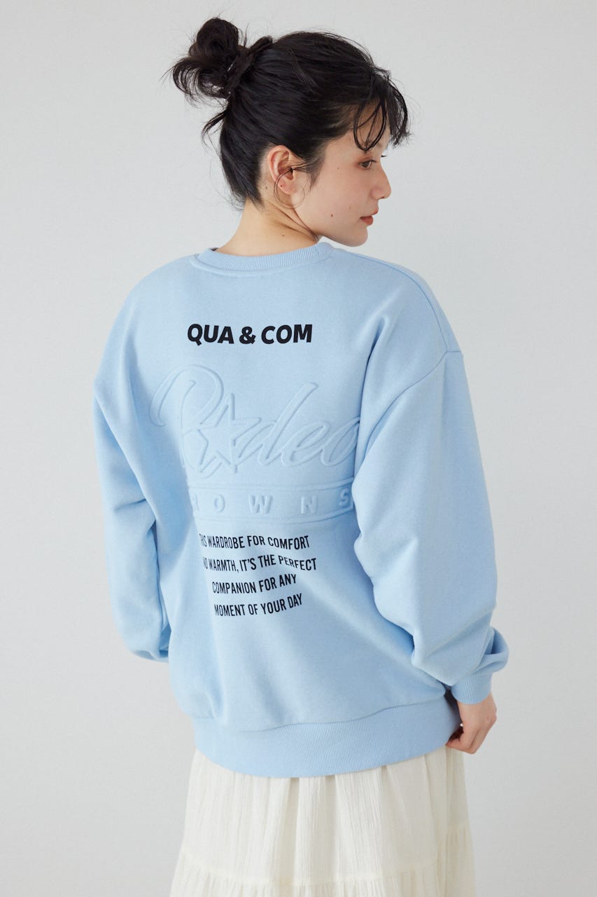 エンボススターロゴスウェットトップス SAX FREE