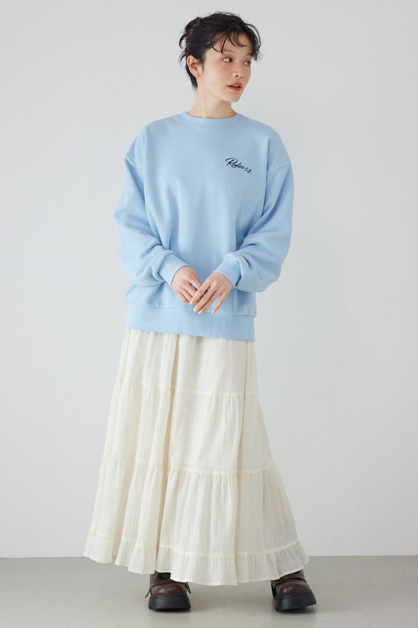 エンボススターロゴスウェットトップス SAX FREE