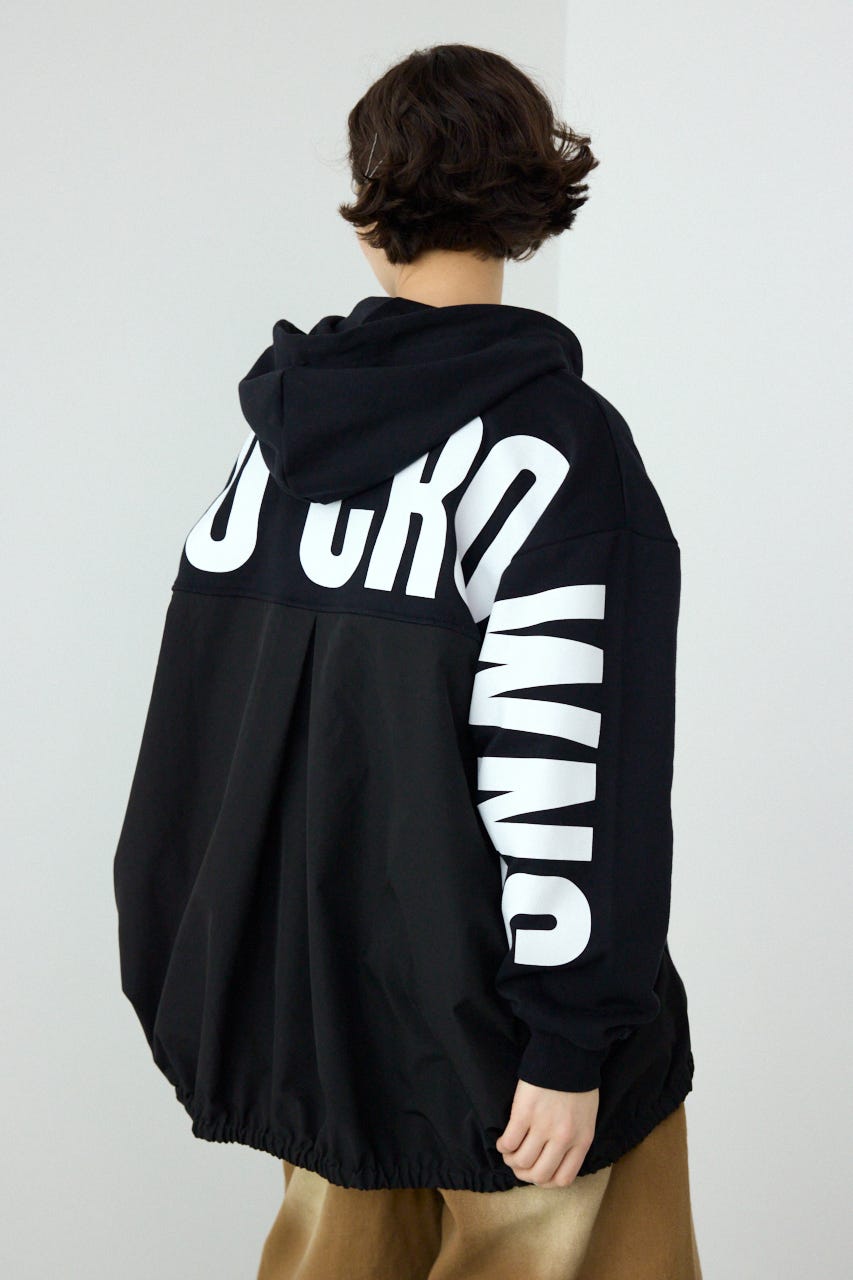 【SS先行アイテム】ドッキングロゴZIPパーカー BLK FREE