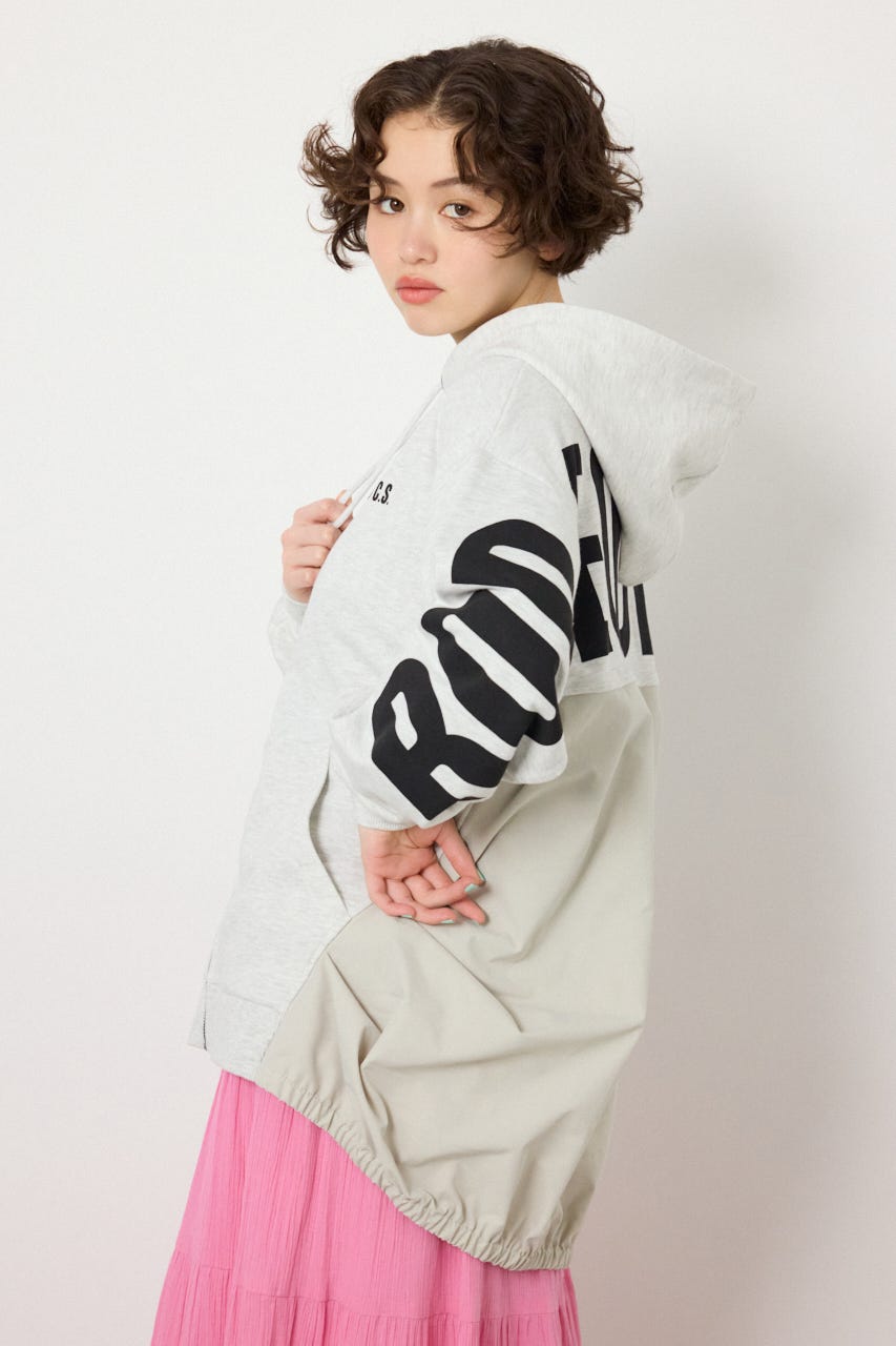 【SS先行アイテム】ドッキングロゴZIPパーカー L/T.GRY FREE