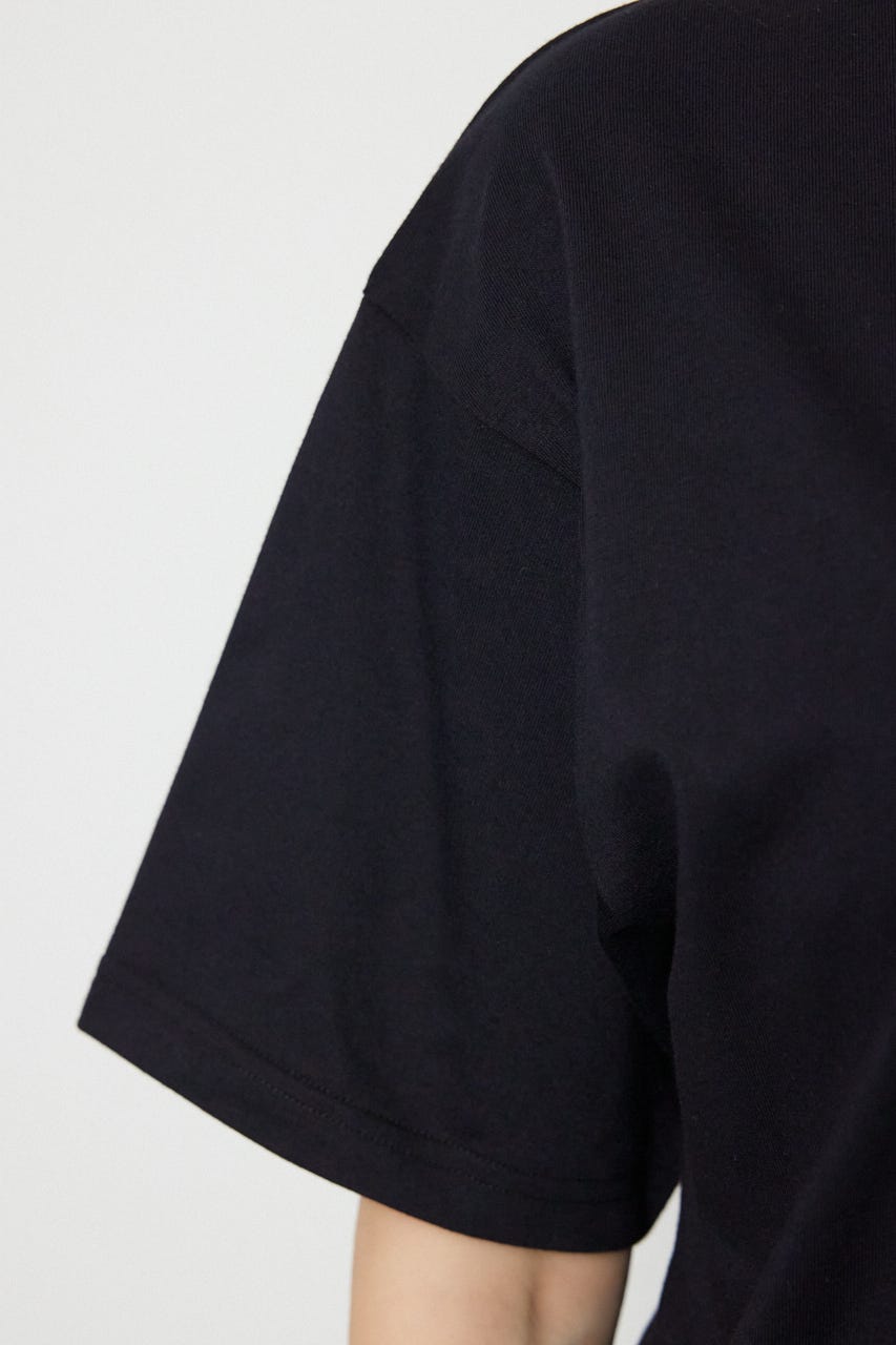 Flower Bloom Embroidery Tシャツ BLK S