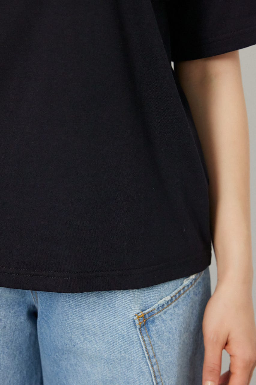 Flower Bloom Embroidery Tシャツ BLK S