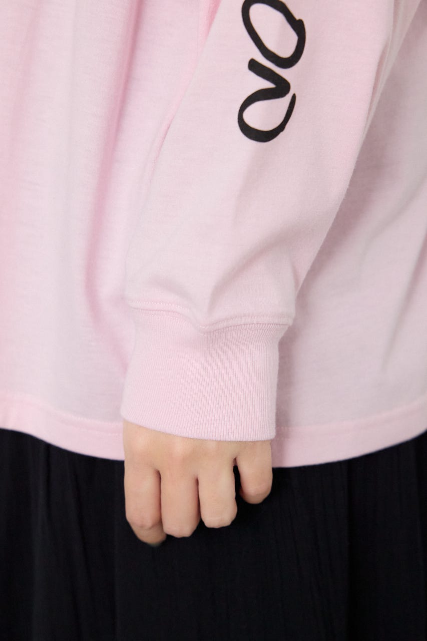【SS先行アイテム】パッチデザインロングスリーブ Tシャツ L/PNK FREE