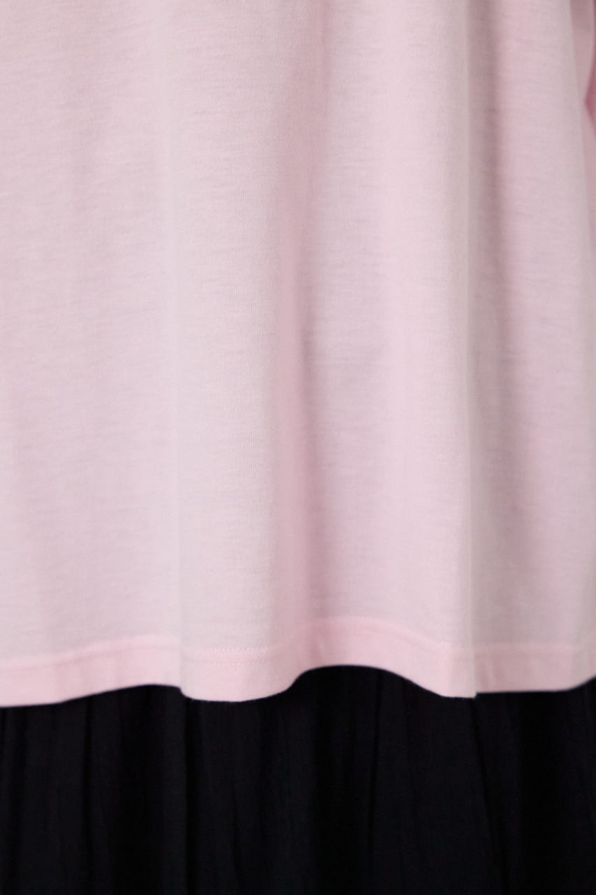 【SS先行アイテム】パッチデザインロングスリーブ Tシャツ L/PNK FREE