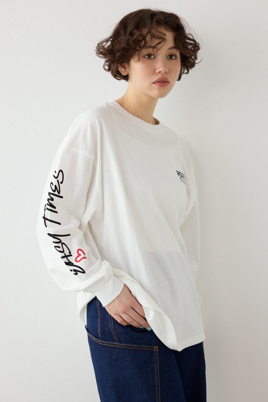 【SS先行アイテム】パッチデザインロングスリーブ Tシャツ O/WHT FREE