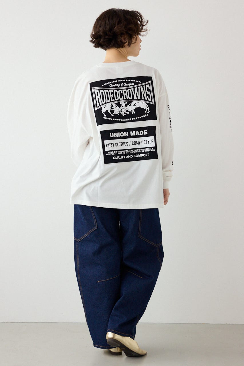 【SS先行アイテム】パッチデザインロングスリーブ Tシャツ O/WHT FREE