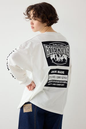 【SS先行アイテム】パッチデザインロングスリーブ Tシャツ