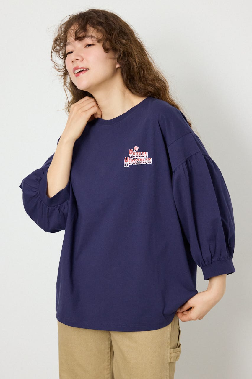Various バルーンスリーブTシャツ NVY FREE