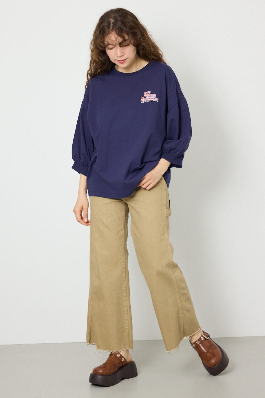 Various バルーンスリーブTシャツ NVY FREE