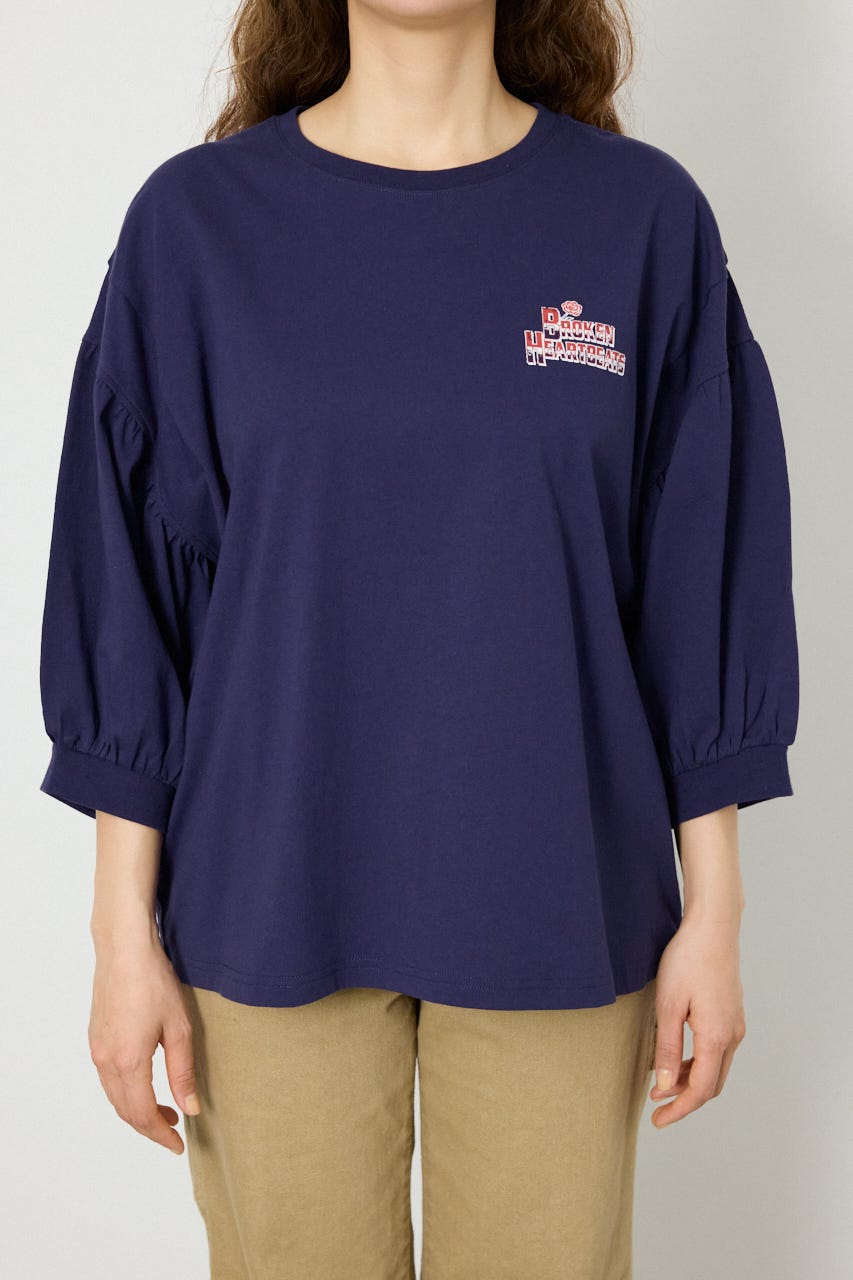 Various バルーンスリーブTシャツ NVY FREE