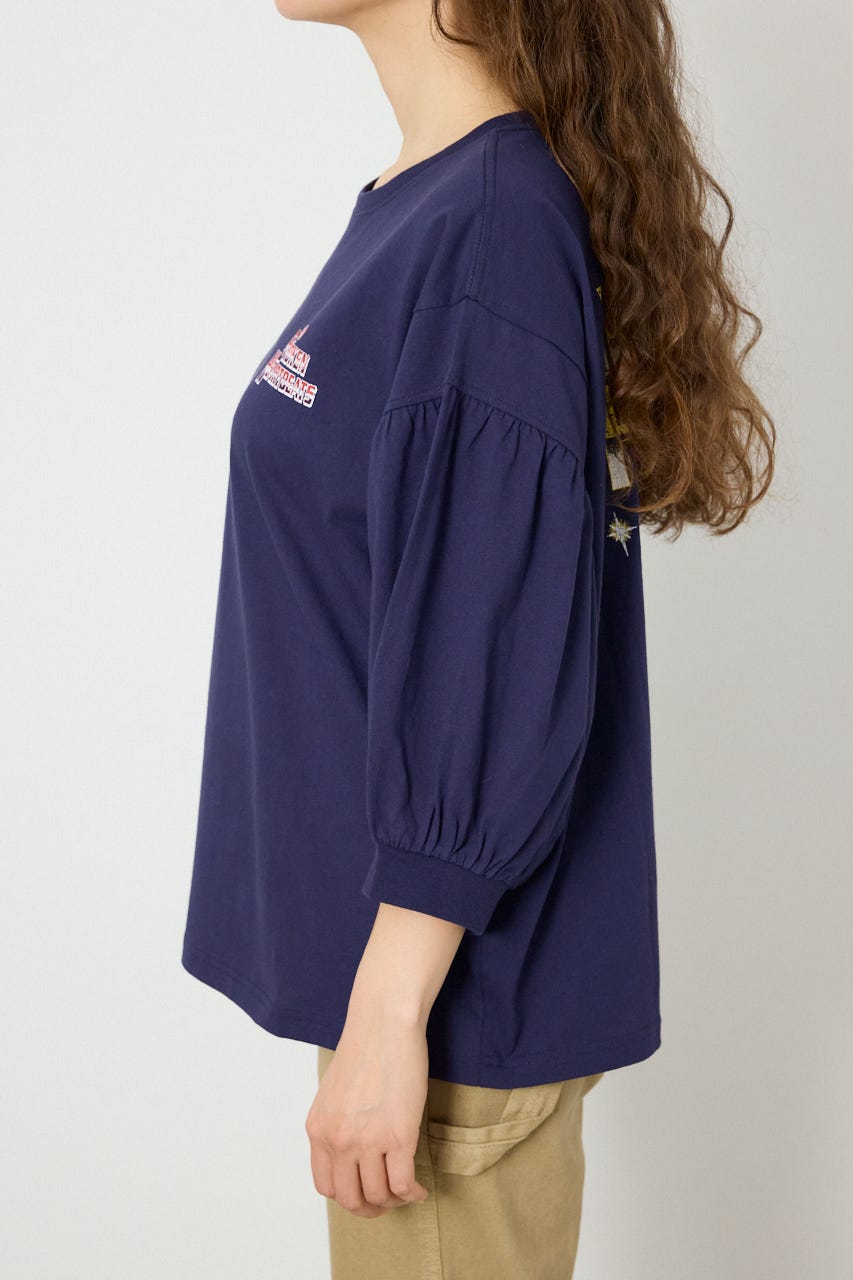 Various バルーンスリーブTシャツ NVY FREE