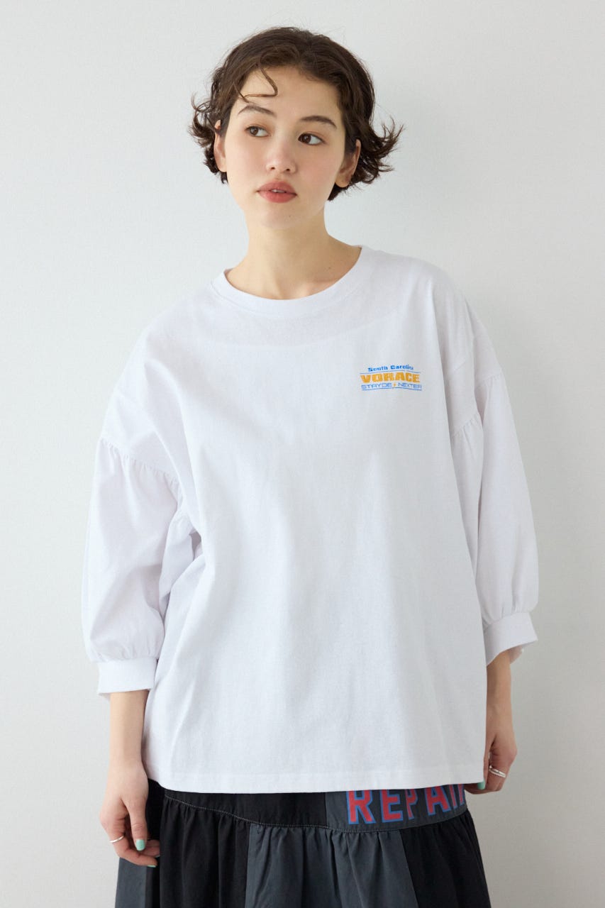 Various バルーンスリーブTシャツ O/WHT FREE
