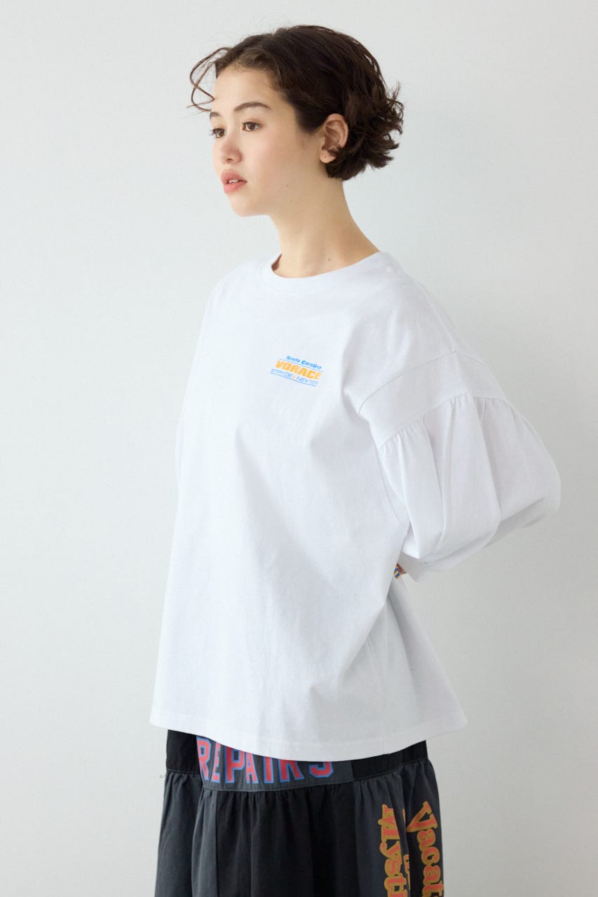 Various バルーンスリーブTシャツ O/WHT FREE