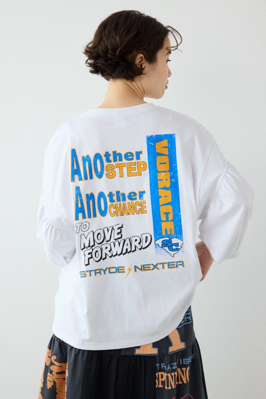 Various バルーンスリーブTシャツ O/WHT FREE